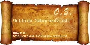Ortlieb Seherezádé névjegykártya
